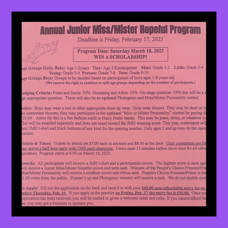 Junior Miss Hopeful